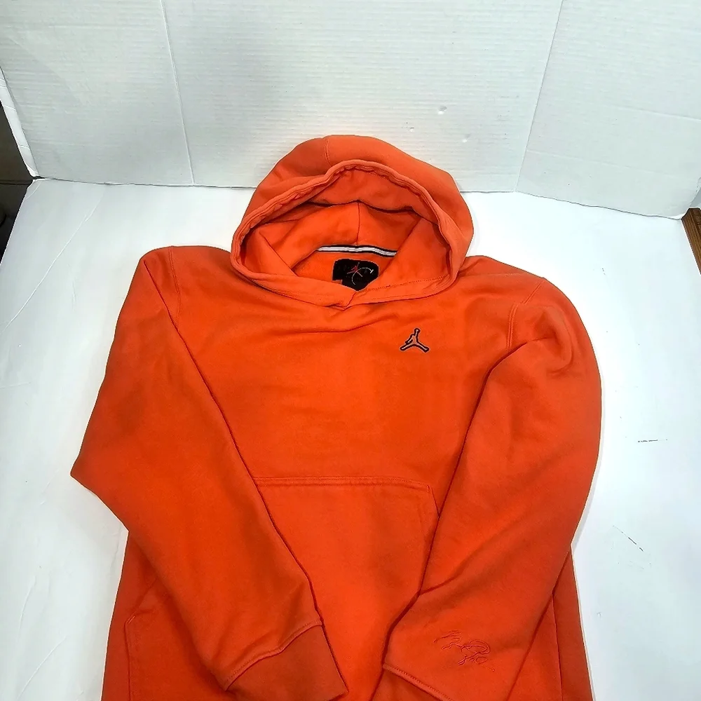Jordan Bright Orange Hoodie Sz S